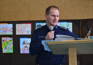 Komendant Powiatowy Policji w Tomaszowie Maz. p. Szymon Herman