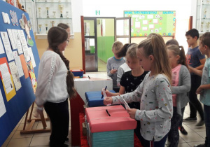 Głosowanie uczniów