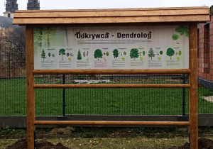 Klasa z drewna - ogród edukacyjno relaksacyjny