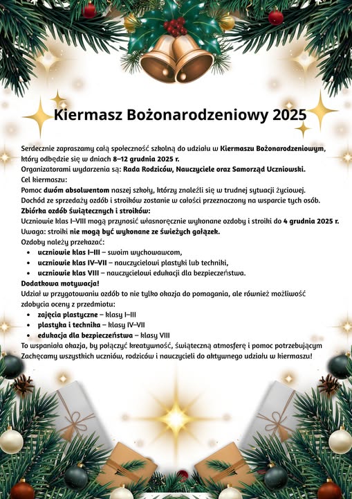Kiermasz Bożonarodzeniowy