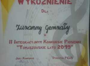 II Integracyjny Konkurs Piosenki „Tomaszowskie Lato 2019”