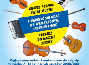 Rekrutacja 2020/2021 do Szkoły Muzycznej w Tomaszowie Mazowieckim