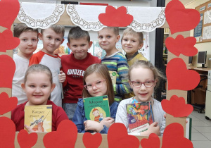 Walentynki w szkolnej bibliotece