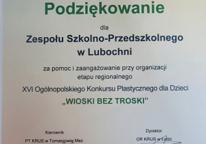 Konkurs Plastyczny „WIOSKI BEZ TROSKI”.