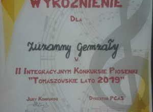 II Integracyjny Konkurs Piosenki „Tomaszowskie Lato 2019”